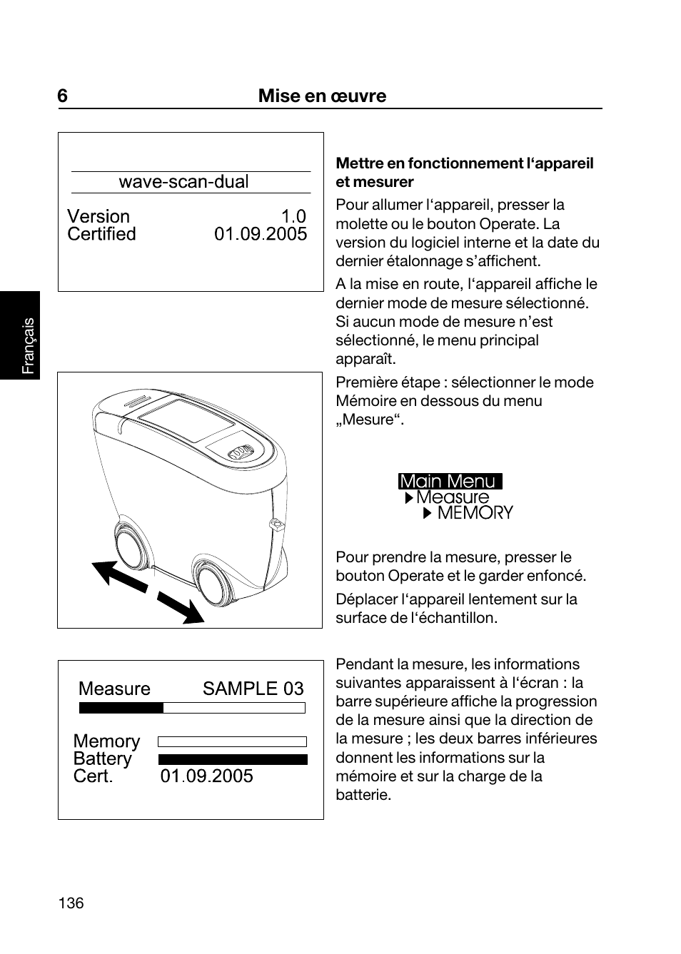6mise en œuvre | ALTANA Wave-Scan II User Manual | Page 137 / 188