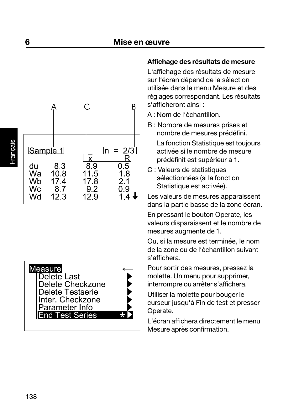 6mise en œuvre | ALTANA Wave-Scan II User Manual | Page 139 / 188