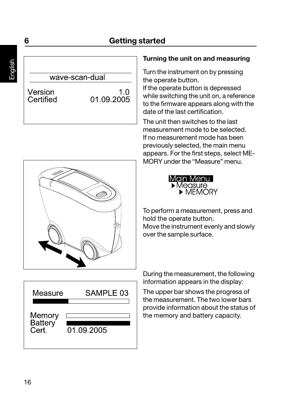 6getting started | ALTANA Wave-Scan II User Manual | Page 17 / 188