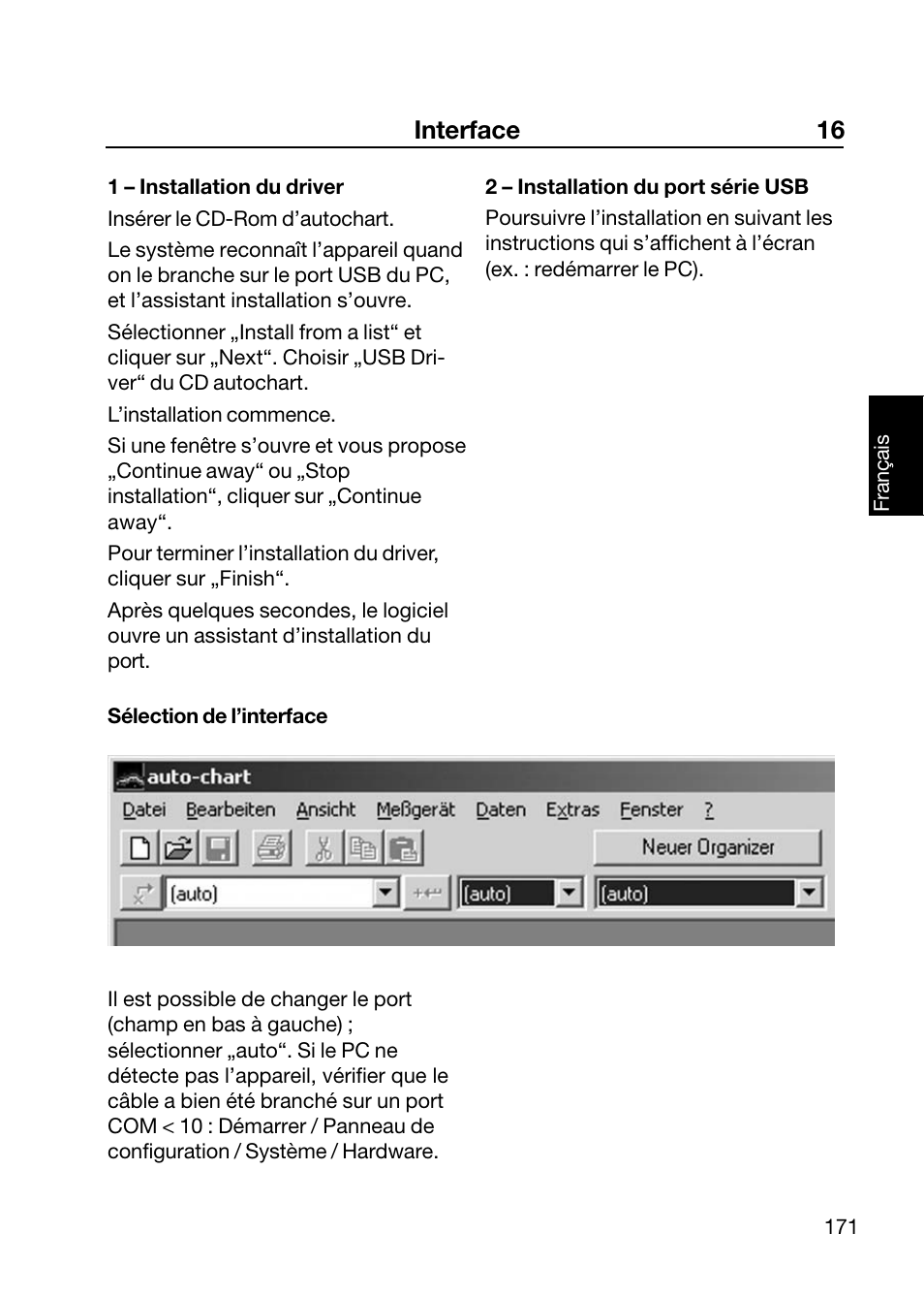 Interface 16 | ALTANA Wave-Scan II User Manual | Page 172 / 188
