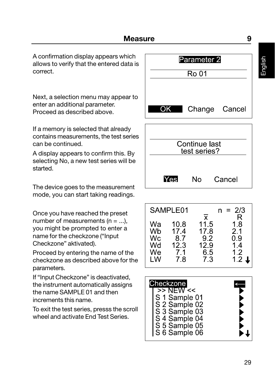 Measure 9 | ALTANA Wave-Scan II User Manual | Page 30 / 188