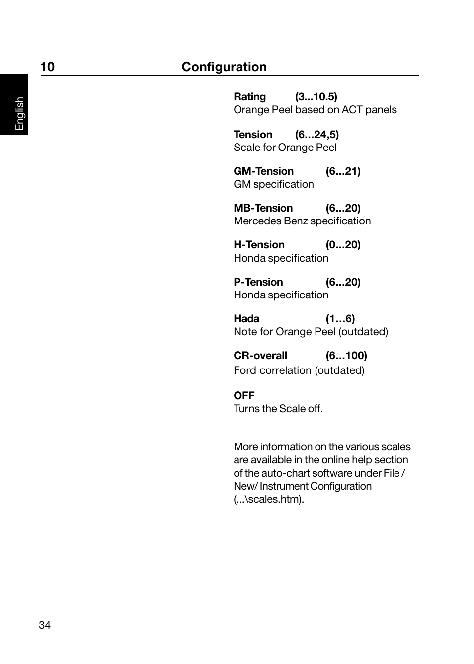 10 configuration | ALTANA Wave-Scan II User Manual | Page 35 / 188