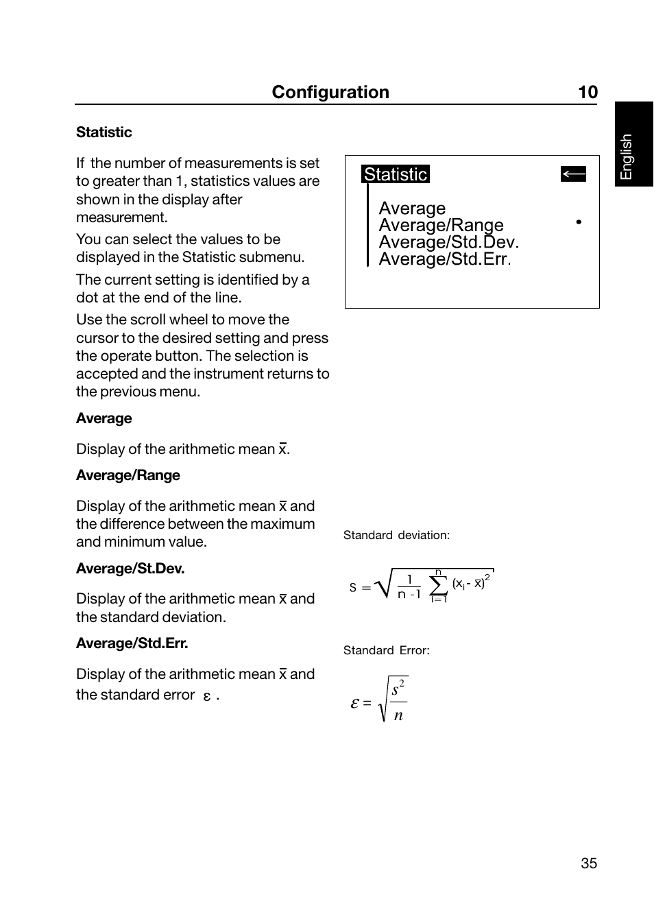 Configuration 10 | ALTANA Wave-Scan II User Manual | Page 36 / 188