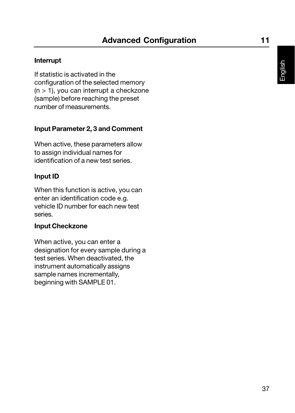 Advanced configuration 11 | ALTANA Wave-Scan II User Manual | Page 38 / 188