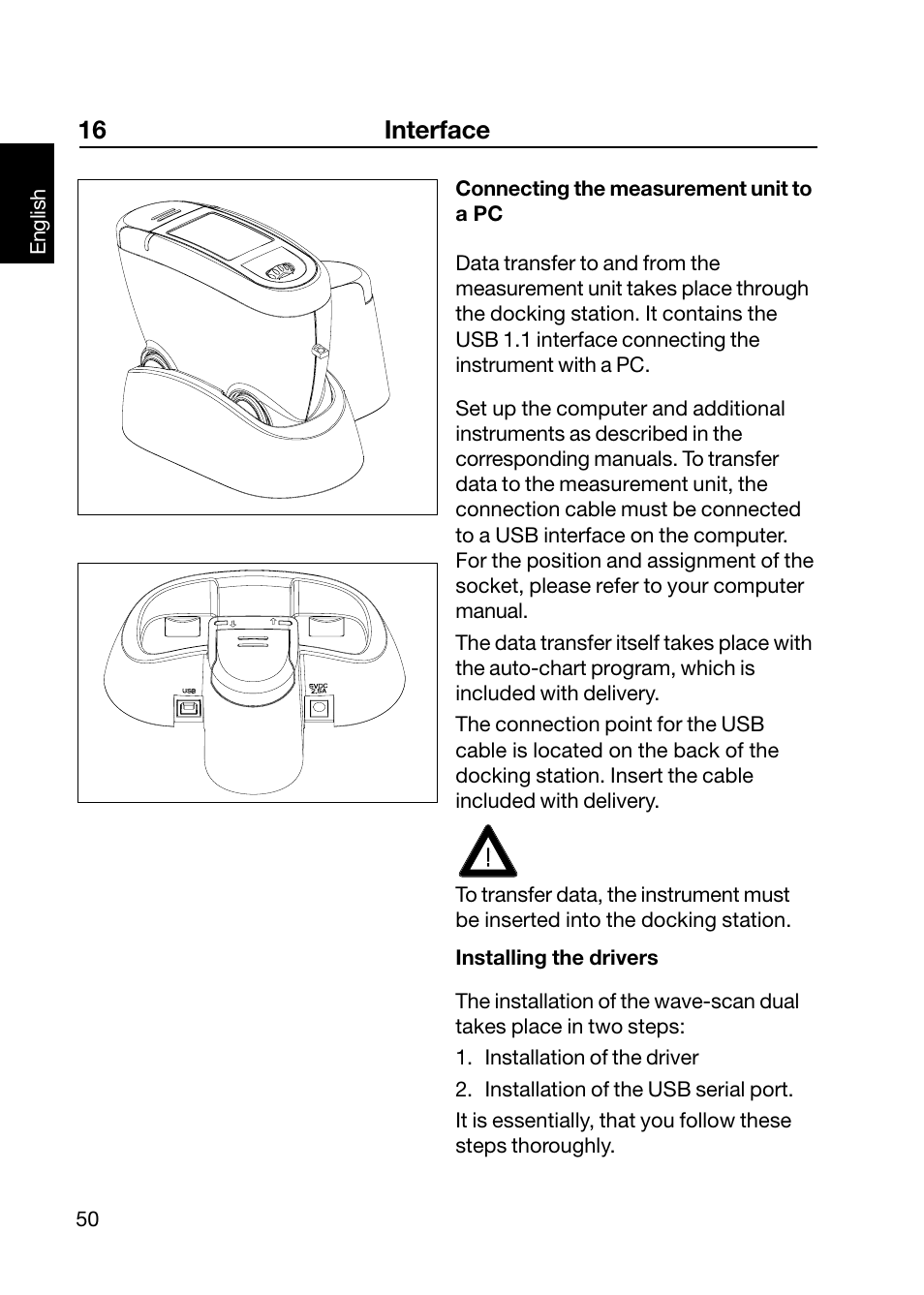 16 interface | ALTANA Wave-Scan II User Manual | Page 51 / 188