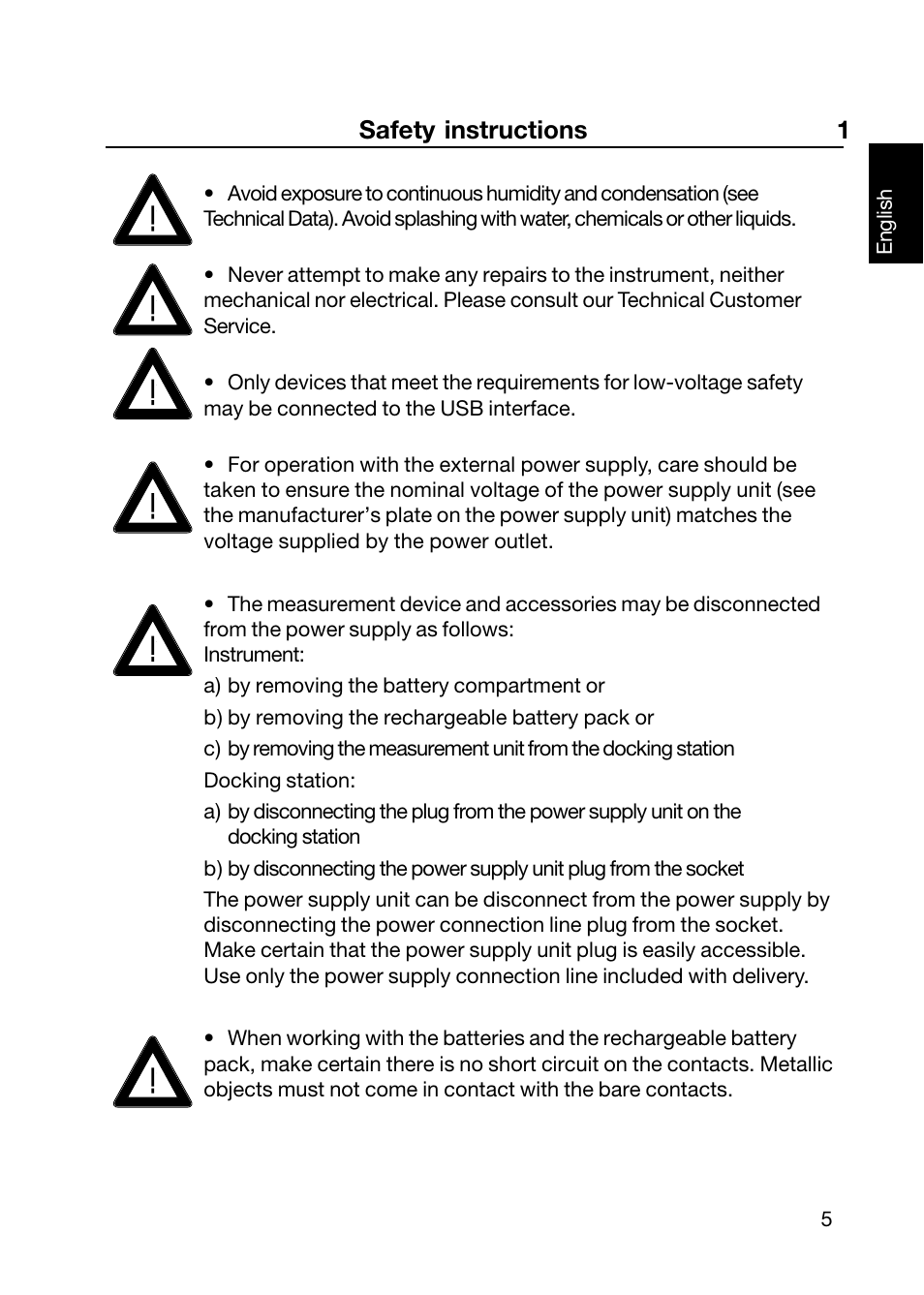 Safety instructions 1 | ALTANA Wave-Scan II User Manual | Page 6 / 188
