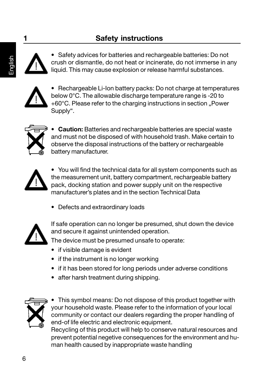 1safety instructions | ALTANA Wave-Scan II User Manual | Page 7 / 188