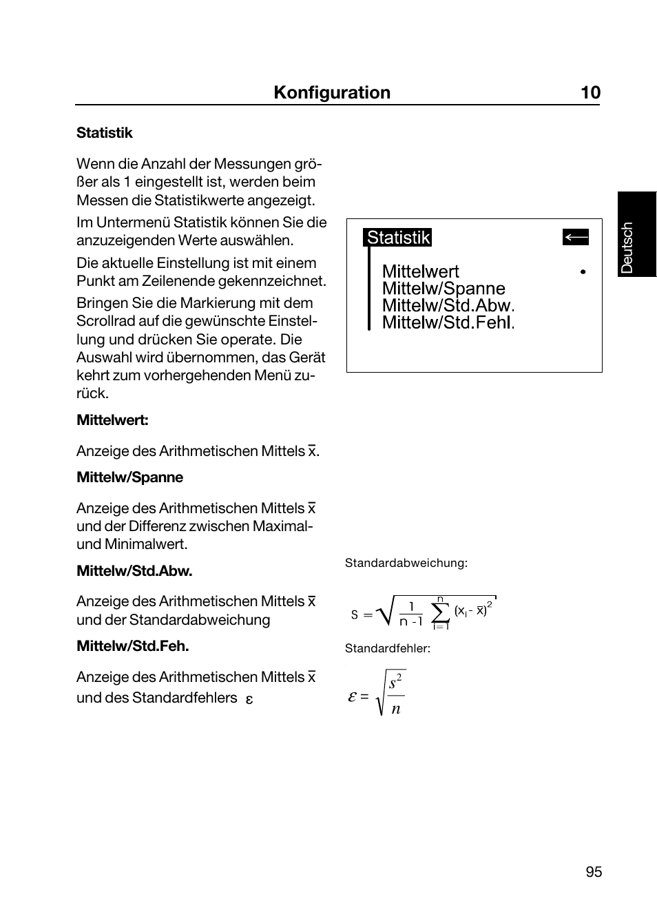 Konfiguration 10 | ALTANA Wave-Scan II User Manual | Page 96 / 188