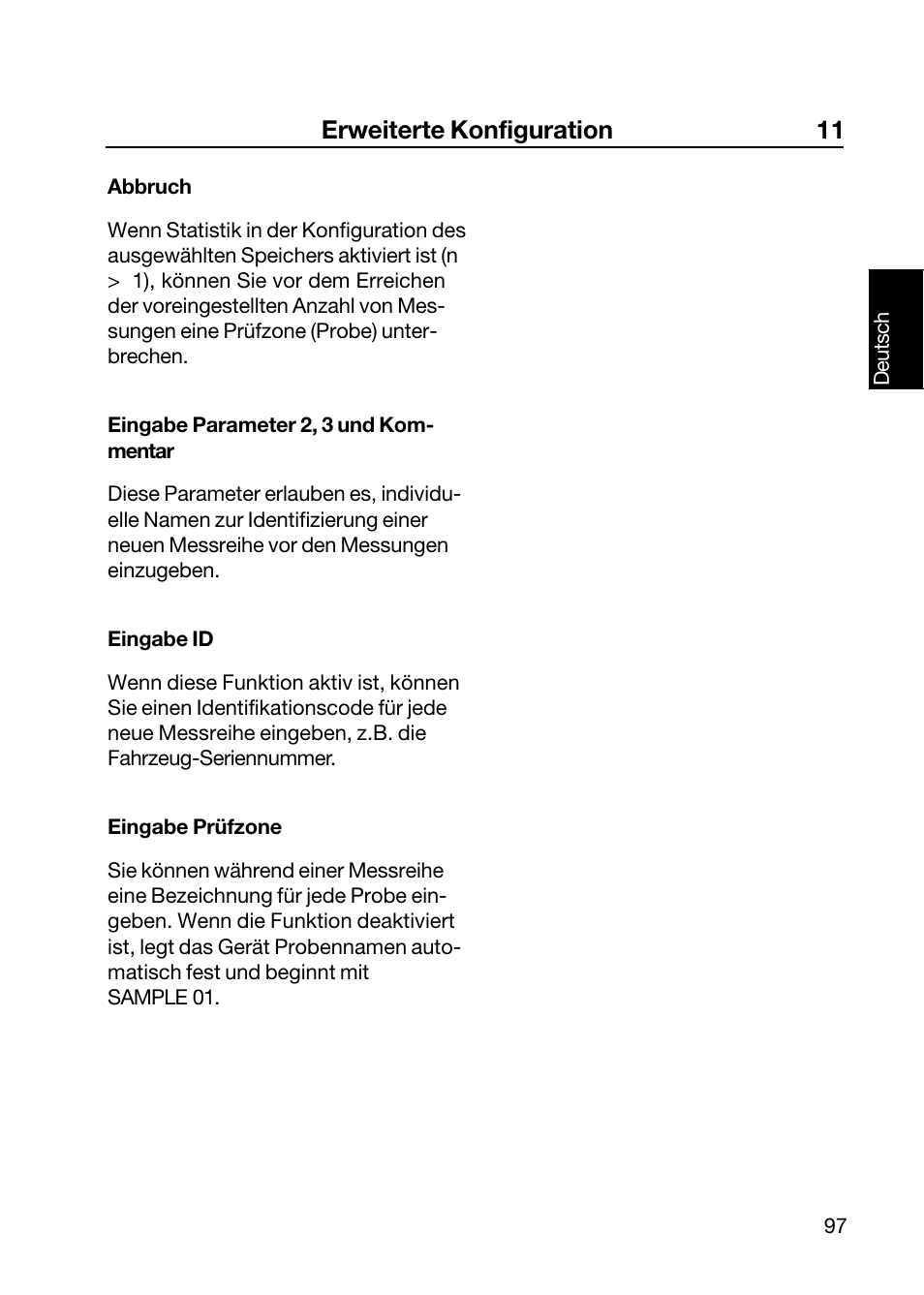 Erweiterte konfiguration 11 | ALTANA Wave-Scan II User Manual | Page 98 / 188