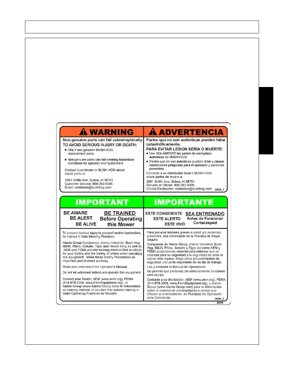 Attention owner/operator, Introduction | Bush Hog FC-0014 User Manual | Page 31 / 96