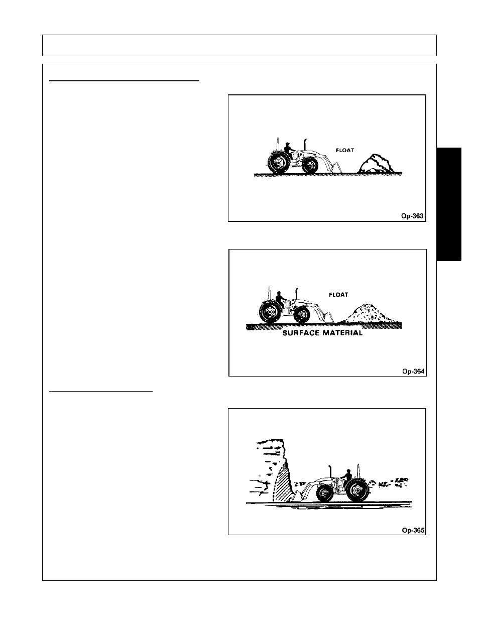 Operating with float control, Loading from a bank, Operation | Opera t ion | Bush Hog FC-0014 User Manual | Page 67 / 96