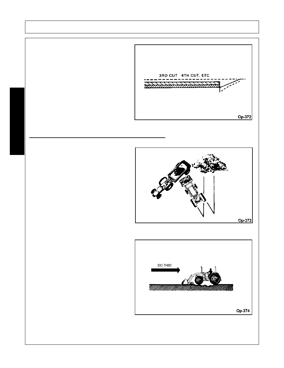 Loading low trucks or spreaders from a pile, Operation, Opera t ion | Bush Hog FC-0014 User Manual | Page 70 / 96
