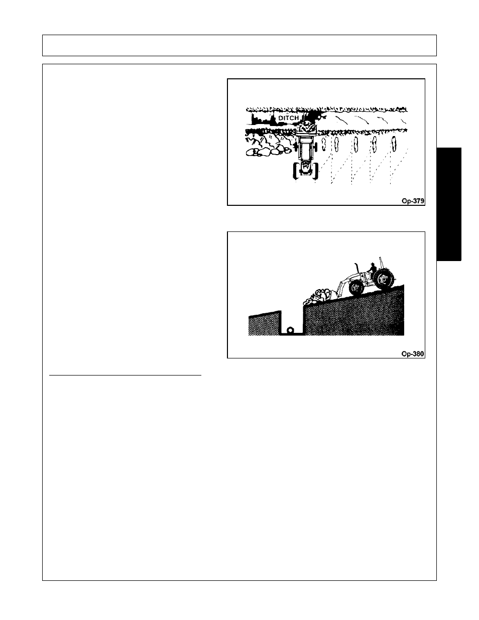 Handling large heavy objects, Operation, Opera t ion | Bush Hog FC-0014 User Manual | Page 73 / 96