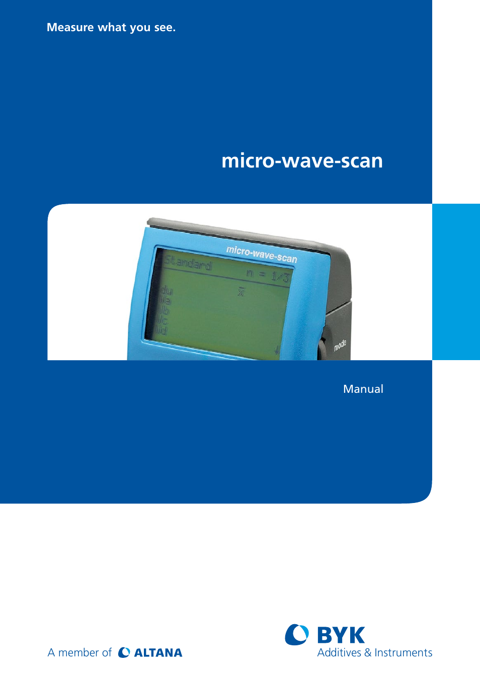 ALTANA Micro-Wave-Scan Manual User Manual | 62 pages