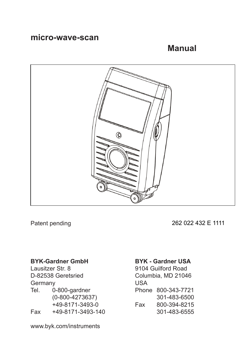 Manual, Micro-wave-scan | ALTANA Micro-Wave-Scan Manual User Manual | Page 2 / 62