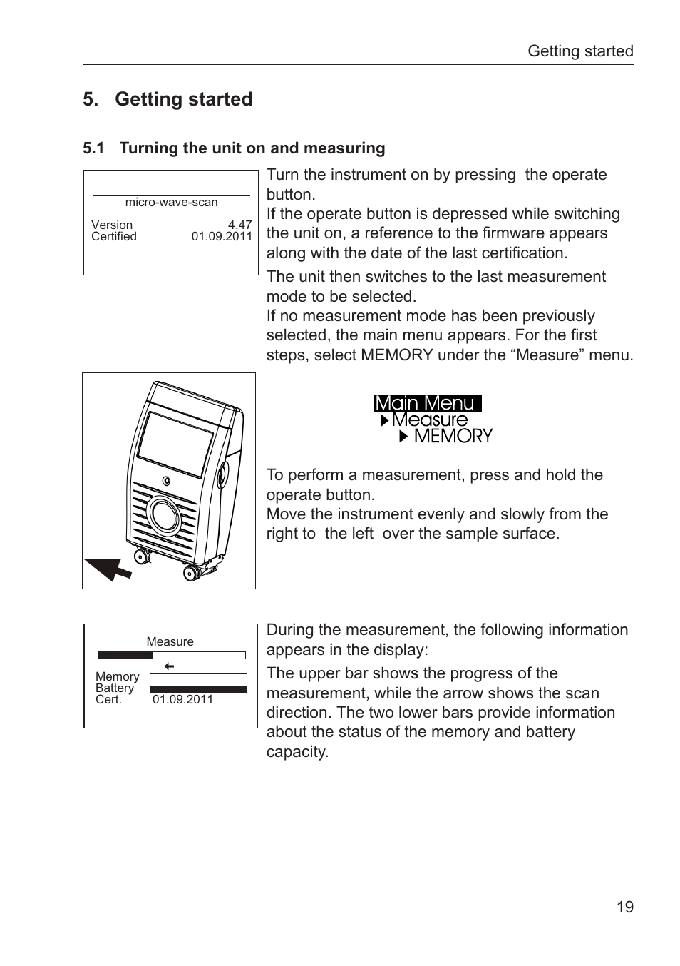 Getting started | ALTANA Micro-Wave-Scan Manual User Manual | Page 20 / 62