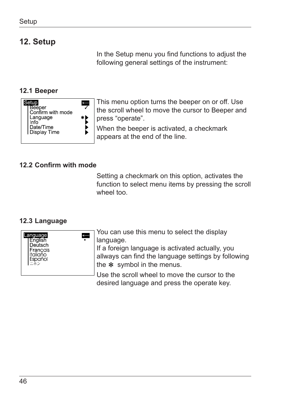 Setup | ALTANA Micro-Wave-Scan Manual User Manual | Page 47 / 62
