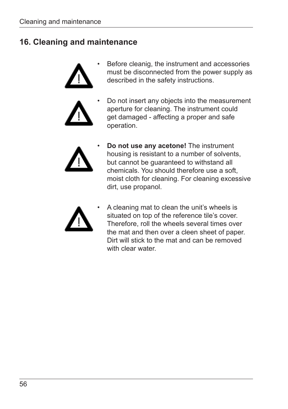 Cleaning and maintenance | ALTANA Micro-Wave-Scan Manual User Manual | Page 57 / 62