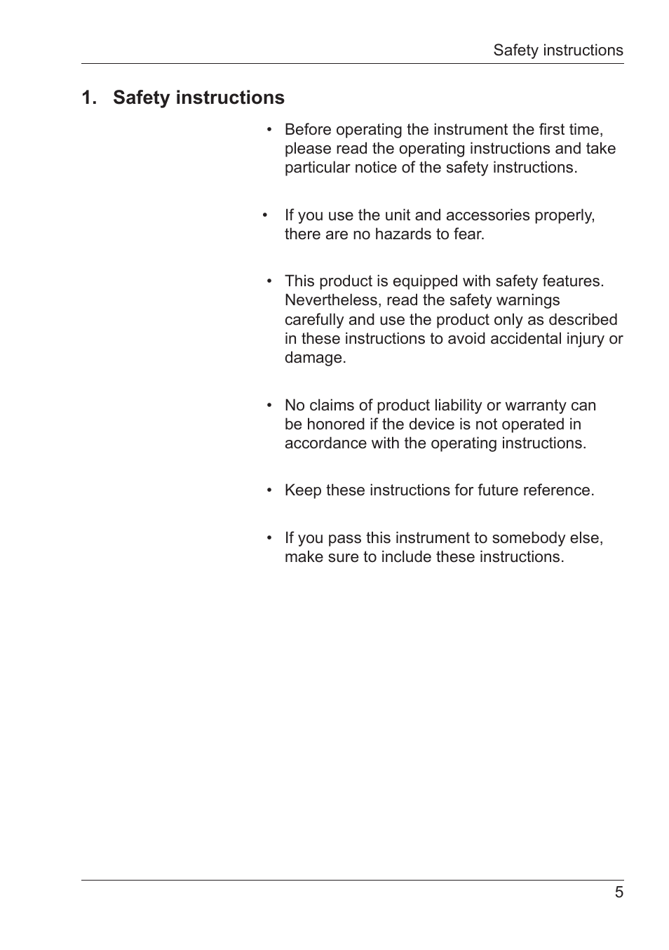 Safety instructions | ALTANA Micro-Wave-Scan Manual User Manual | Page 6 / 62