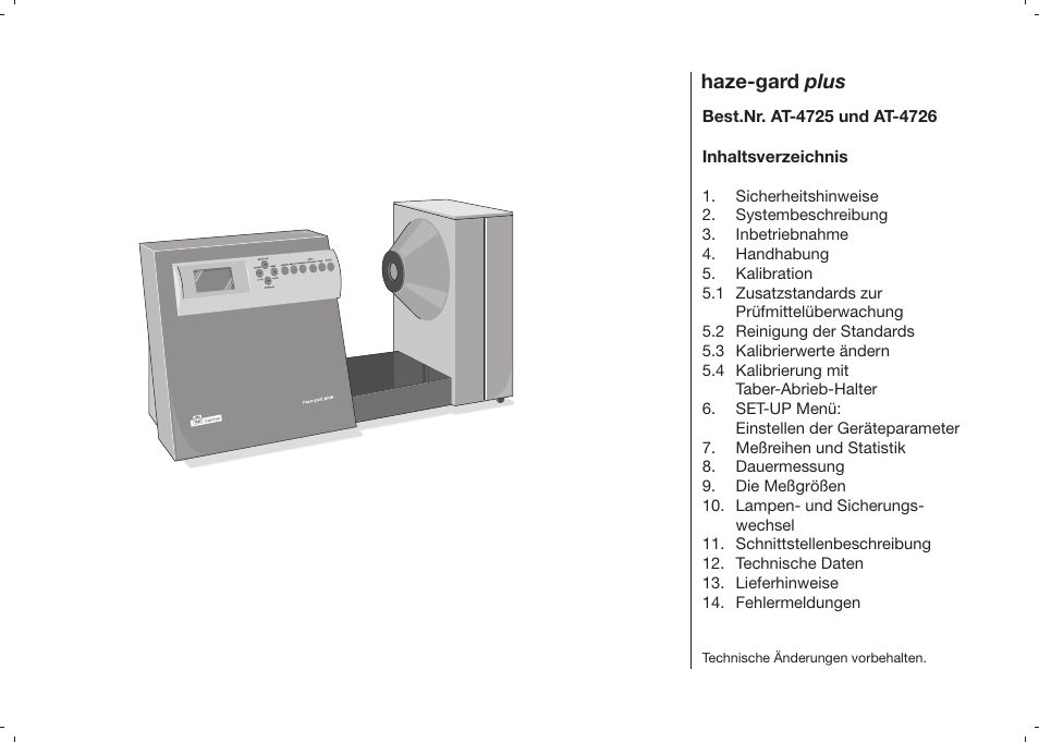 Haze-gard plus | ALTANA Haze-Gard Plus Operating Instructions User Manual | Page 48 / 180