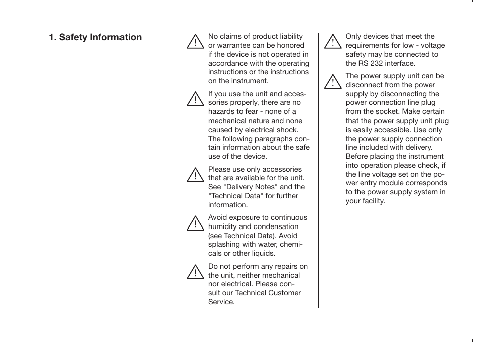 Safety information | ALTANA Haze-Gard Plus Operating Instructions User Manual | Page 6 / 180