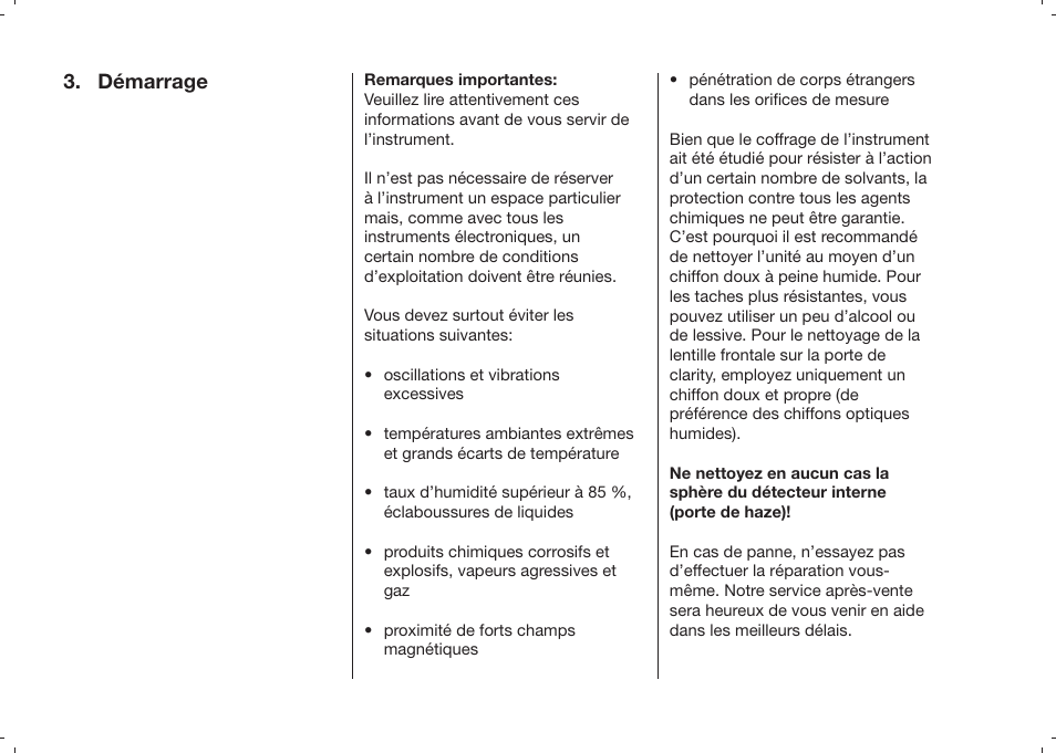 Démarrage | ALTANA Haze-Gard Plus Operating Instructions User Manual | Page 97 / 180