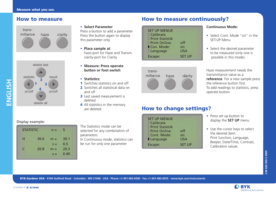 English | ALTANA Haze-Gard Plus Short Instructions User Manual | Page 2 / 2