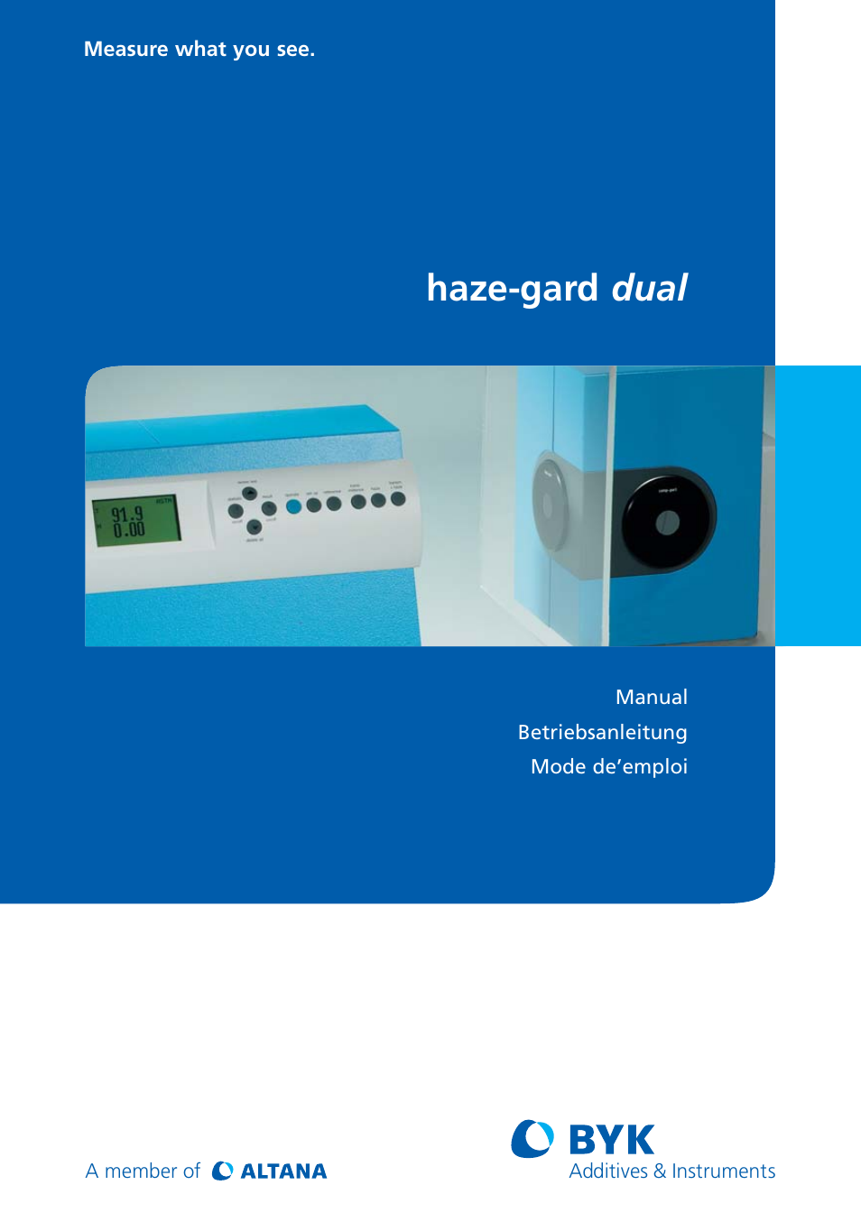 ALTANA Haze-Gard Dual User Manual | 164 pages