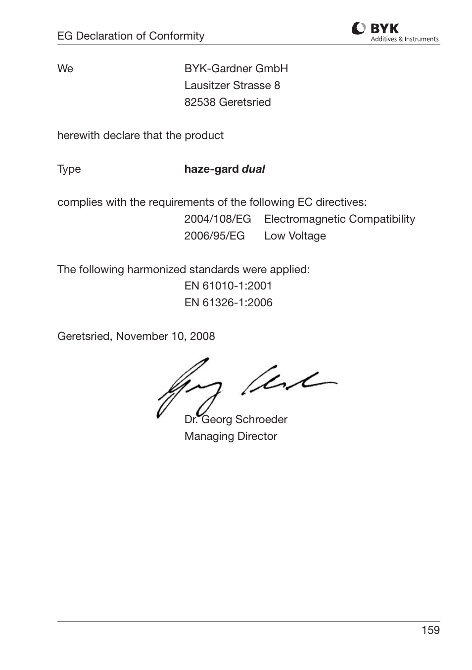 ALTANA Haze-Gard Dual User Manual | Page 160 / 164