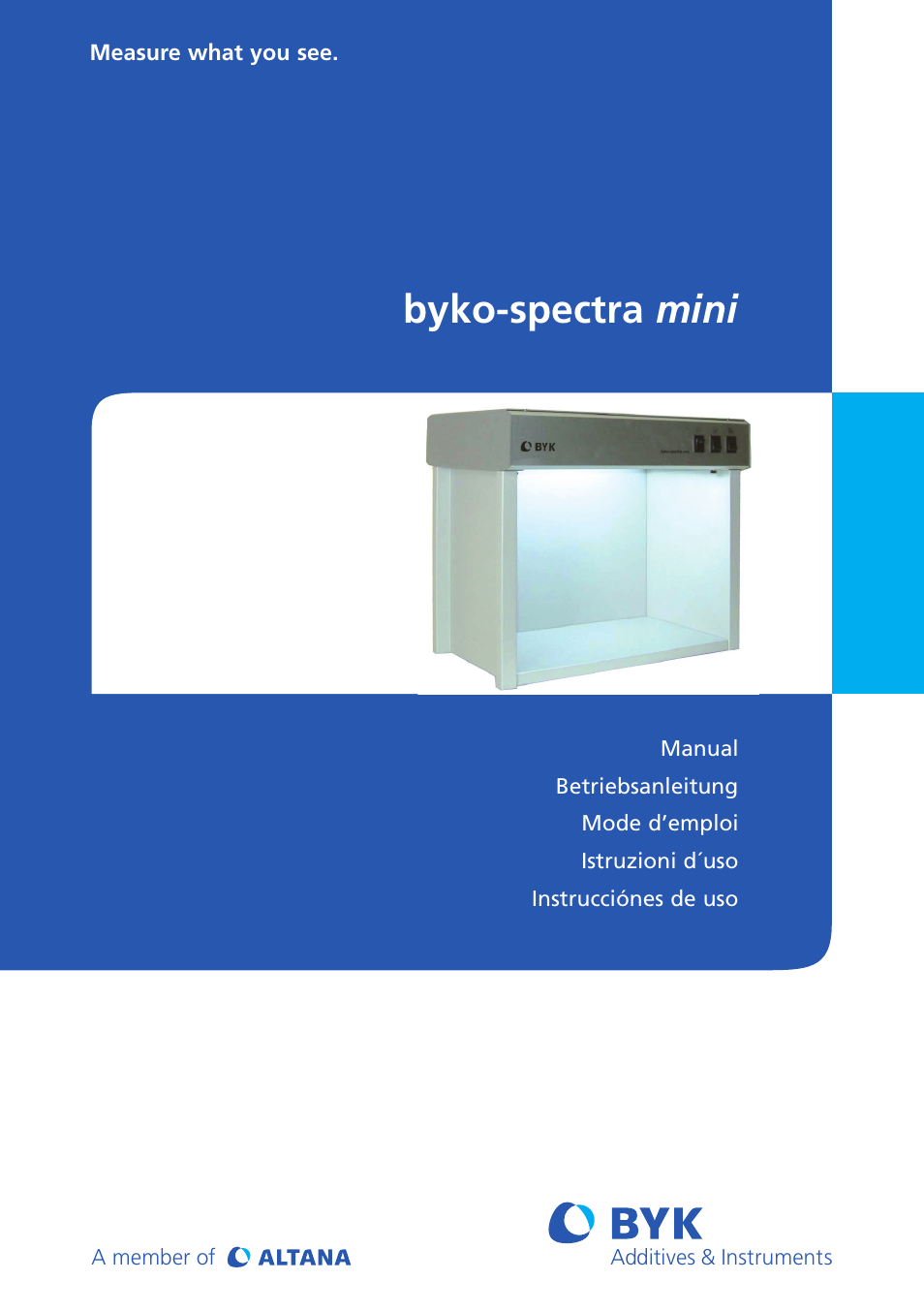 ALTANA Byko-Spectra Mini User Manual | 78 pages