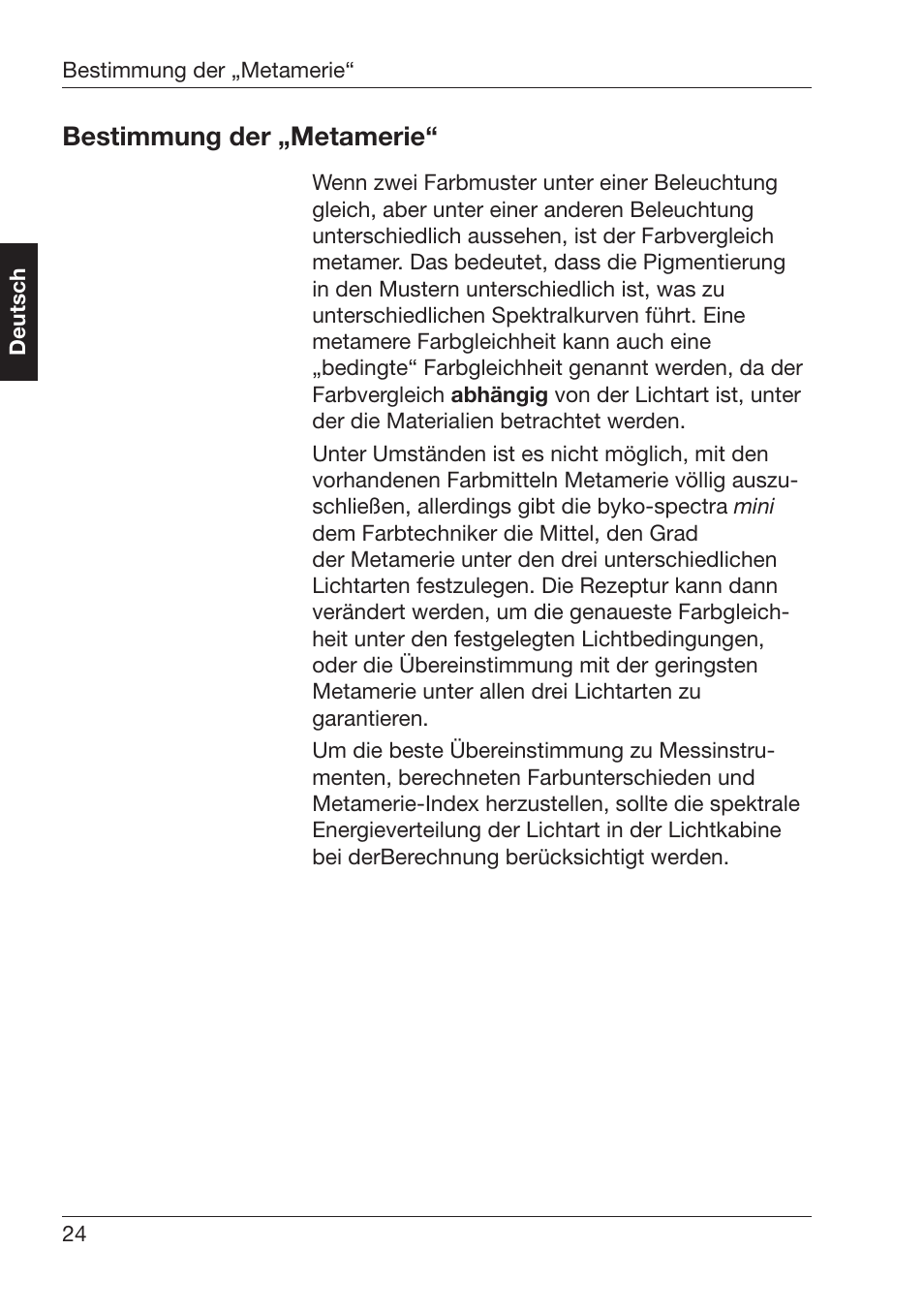 Estimmung¬der¬u-etamerieh | ALTANA Byko-Spectra Mini User Manual | Page 25 / 78