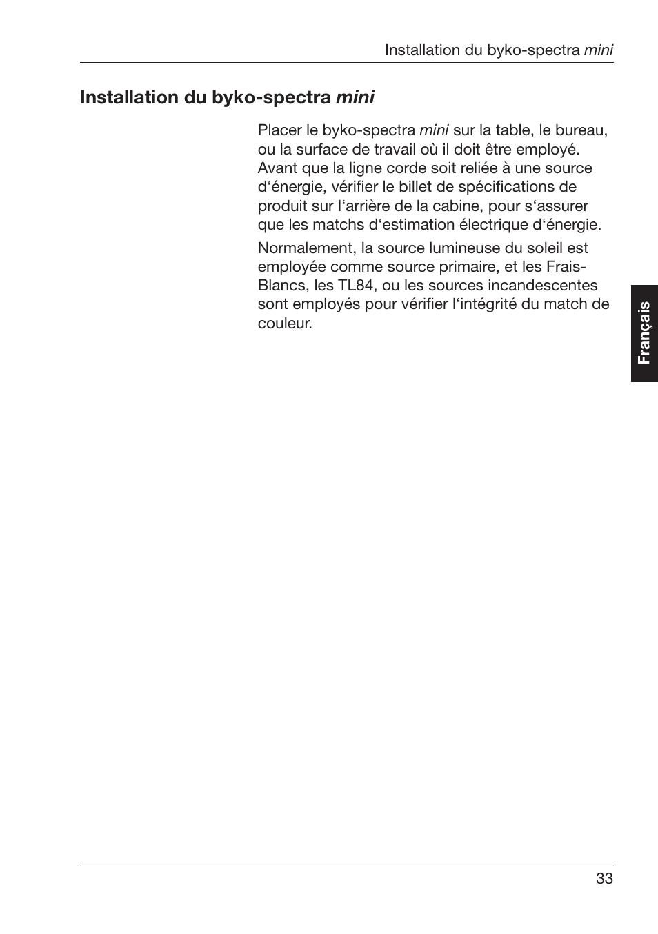 Nstallation¬du¬byko spectra¬ mini | ALTANA Byko-Spectra Mini User Manual | Page 34 / 78