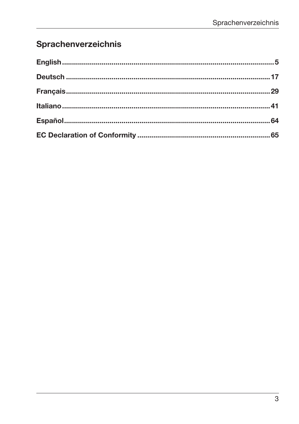 3prachenverzeichnis | ALTANA Byko-Spectra Mini User Manual | Page 4 / 78