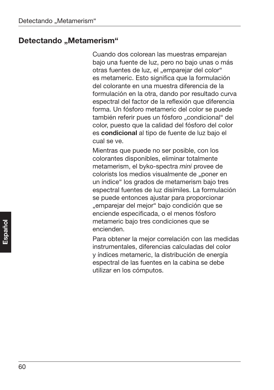 Etectando¬u-etamerismh | ALTANA Byko-Spectra Mini User Manual | Page 61 / 78