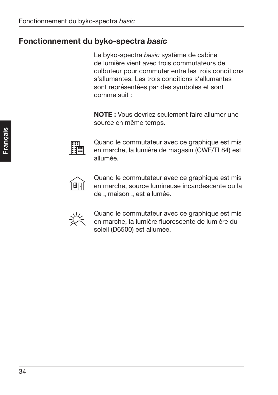 Onctionnement¬du¬byko spectra ¬basic | ALTANA Byko-Spectra Basic User Manual | Page 35 / 78