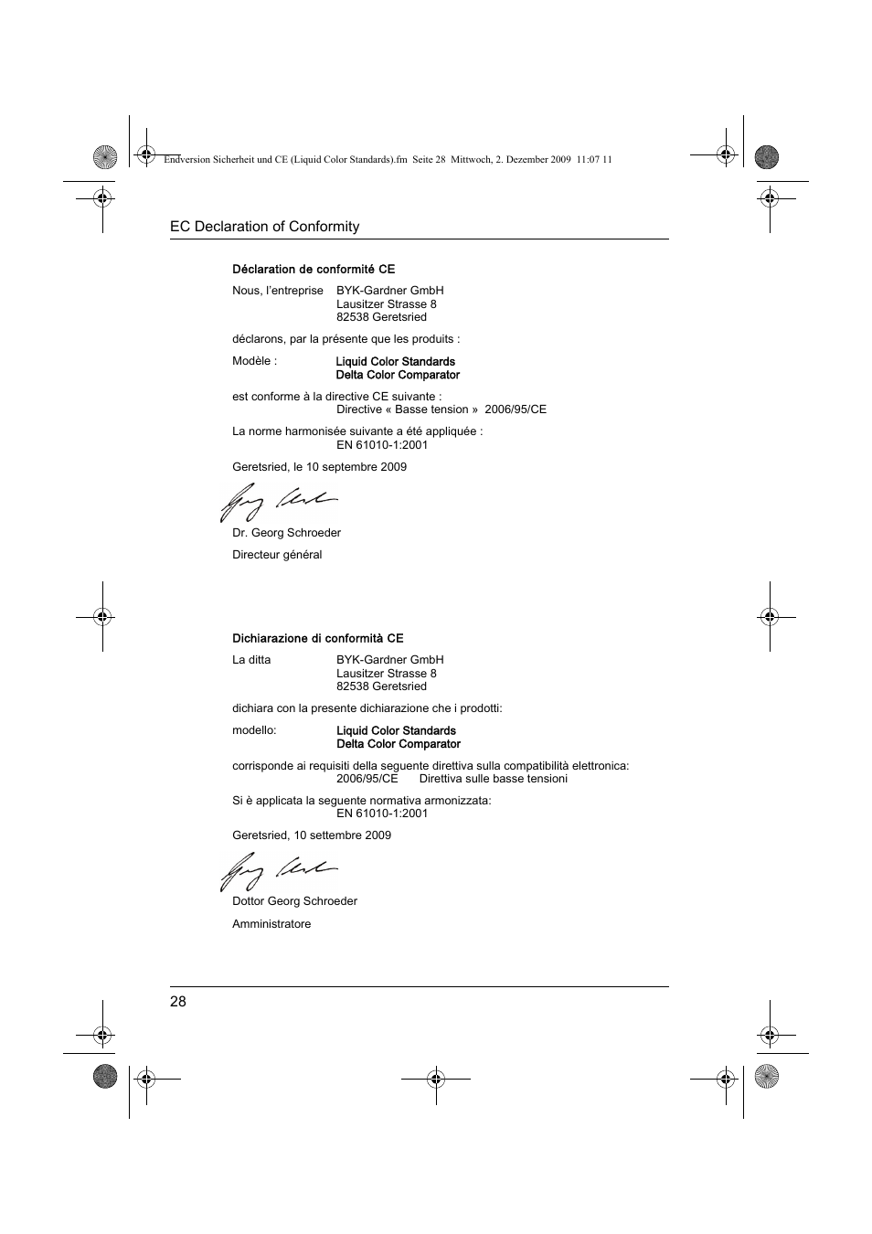 ALTANA Liquid Color Standards Safety Instructions User Manual | Page 29 / 40