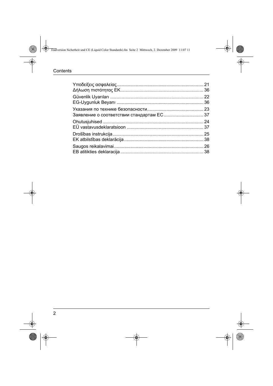 ALTANA Liquid Color Standards Safety Instructions User Manual | Page 3 / 40