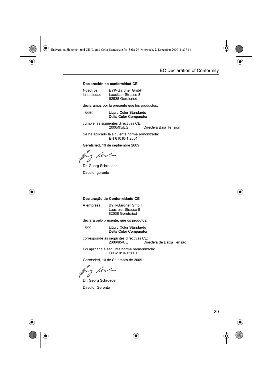 ALTANA Liquid Color Standards Safety Instructions User Manual | Page 30 / 40