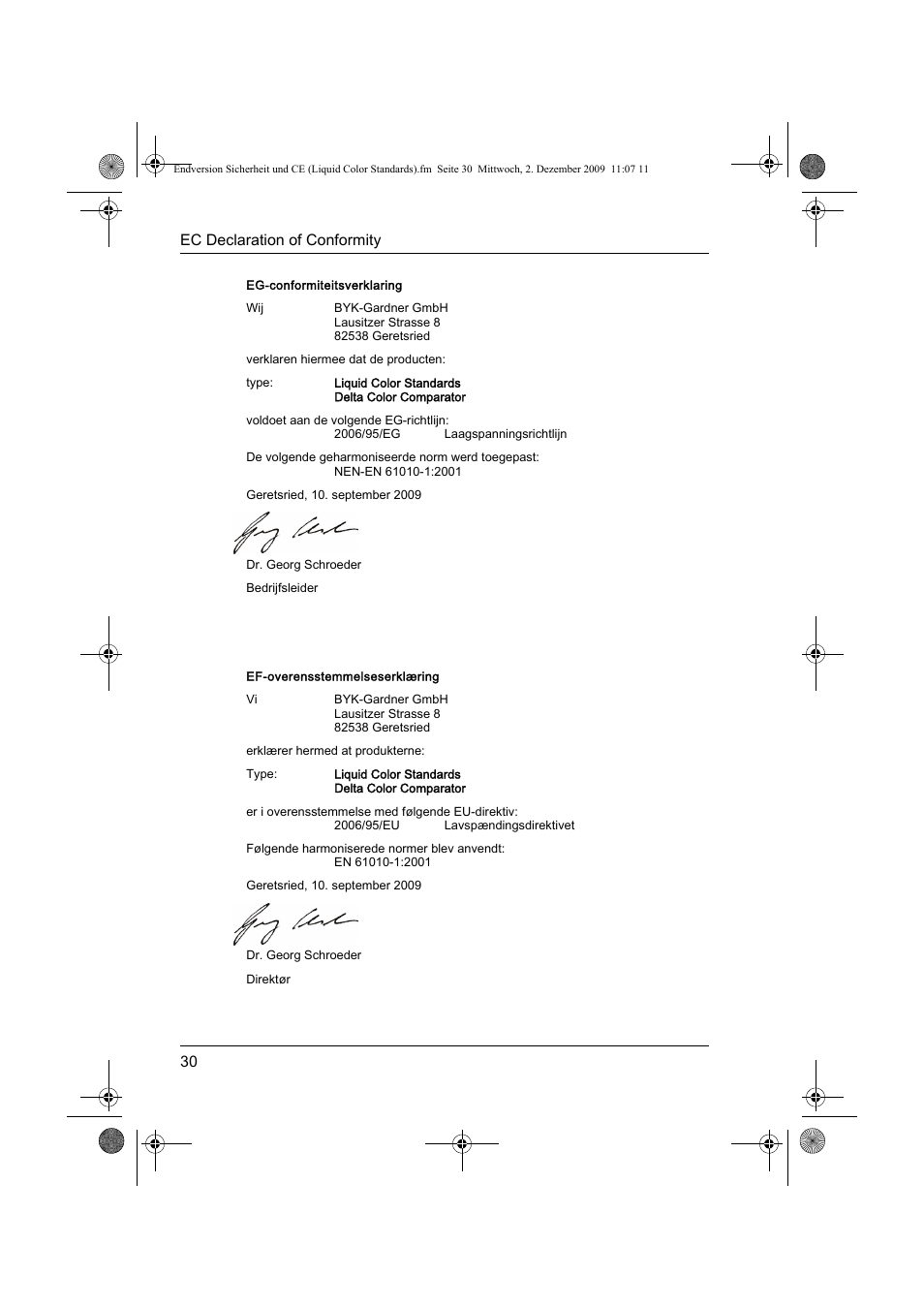 ALTANA Liquid Color Standards Safety Instructions User Manual | Page 31 / 40