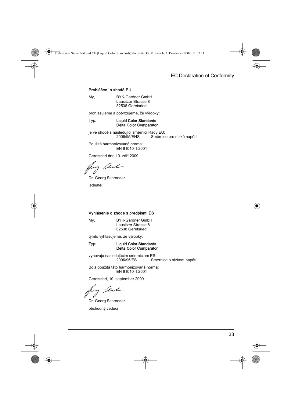 ALTANA Liquid Color Standards Safety Instructions User Manual | Page 34 / 40