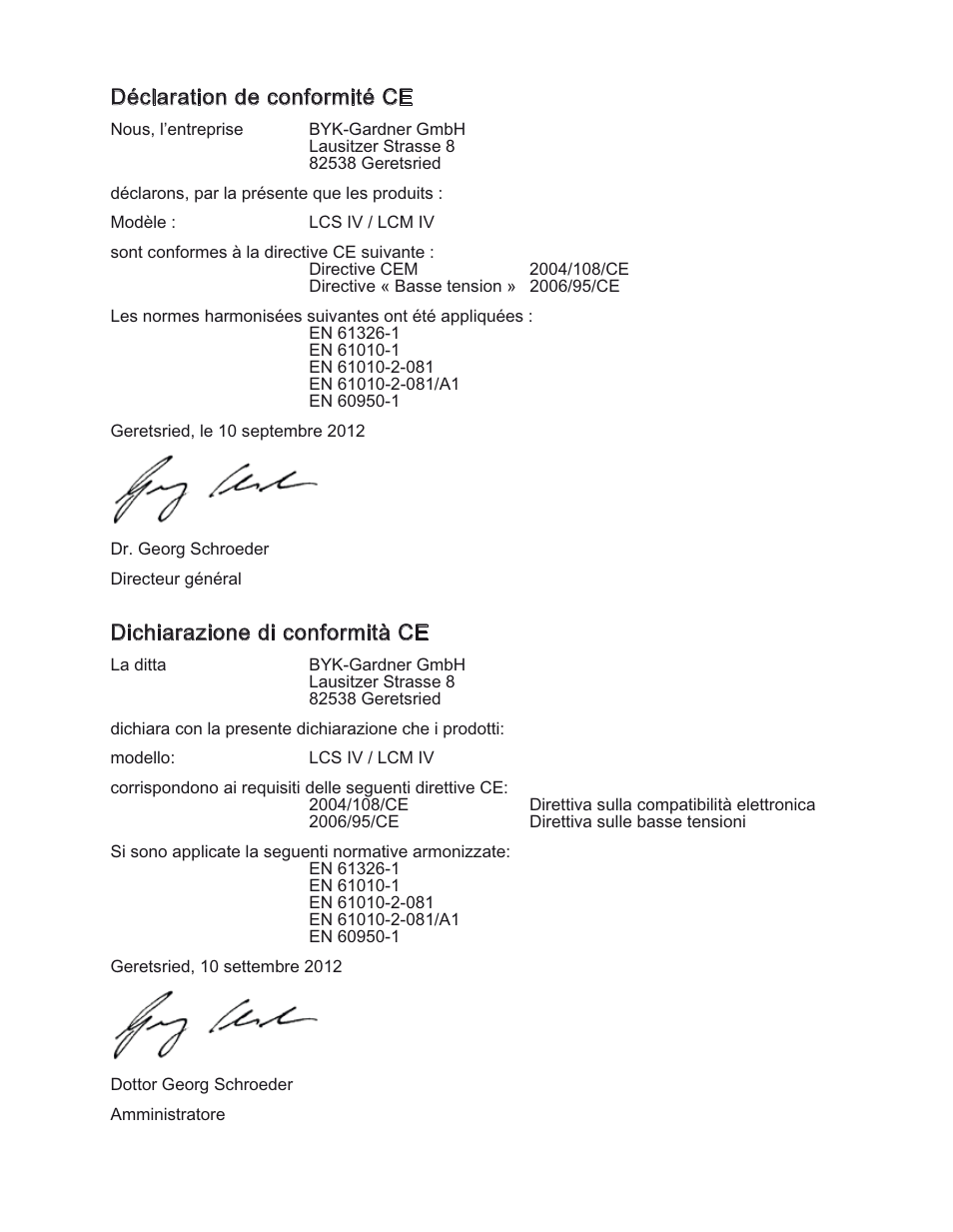 Fodudwlrqghfrqiruplw, Lfkldud]lrqhglfrqiruplw | ALTANA LCM IV User Manual | Page 111 / 113
