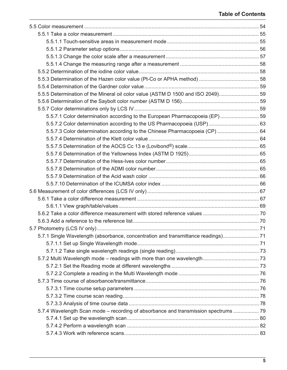 ALTANA LCM IV User Manual | Page 4 / 113