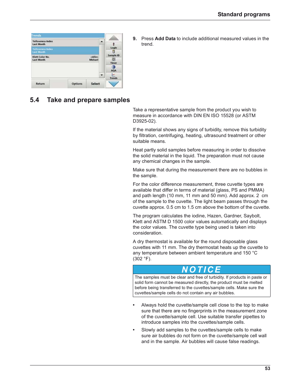 4 take and prepare samples | ALTANA LCM IV User Manual | Page 52 / 113