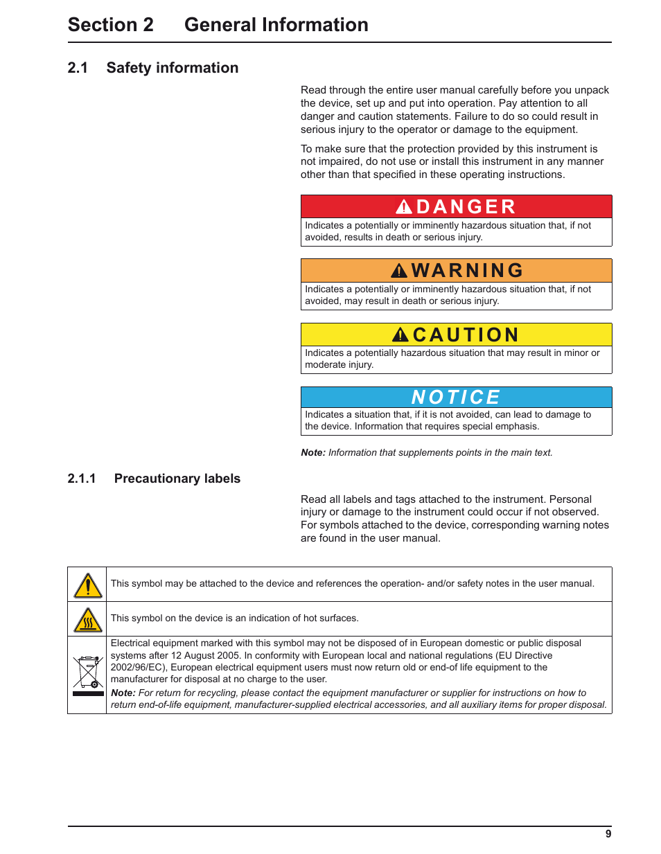 1 safety information | ALTANA LCM IV User Manual | Page 8 / 113