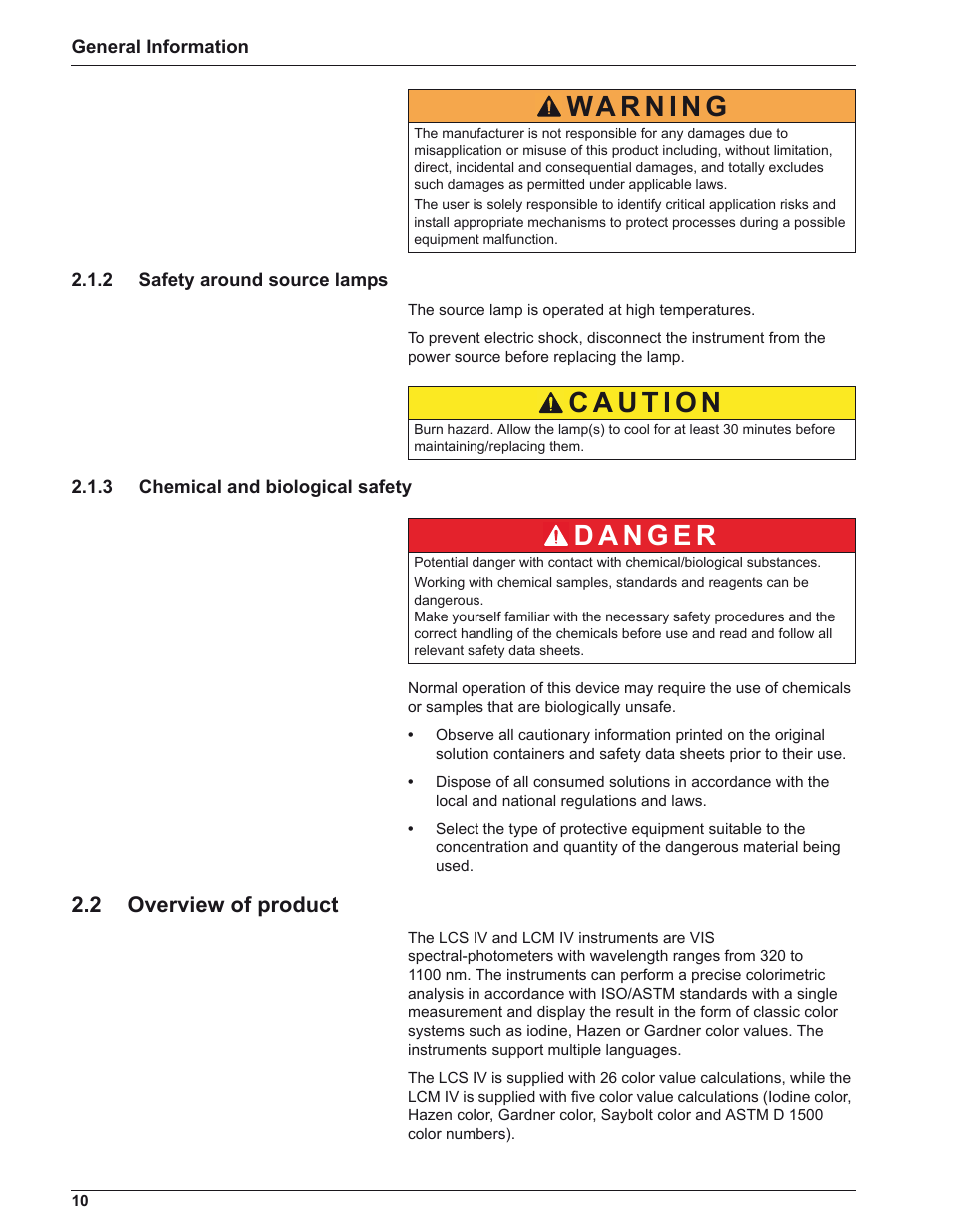 2 overview of product | ALTANA LCM IV User Manual | Page 9 / 113