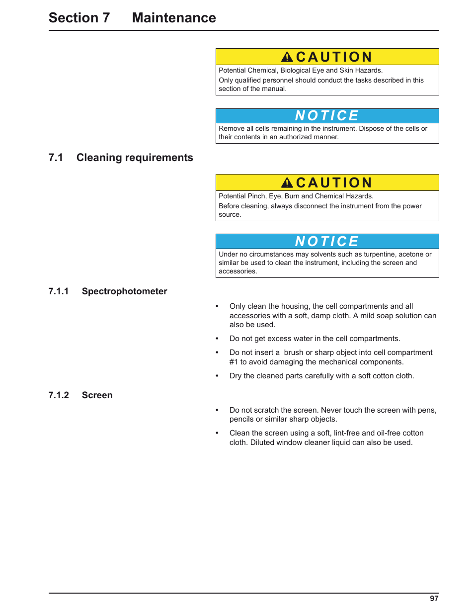 1 cleaning requirements | ALTANA LCM IV User Manual | Page 96 / 113