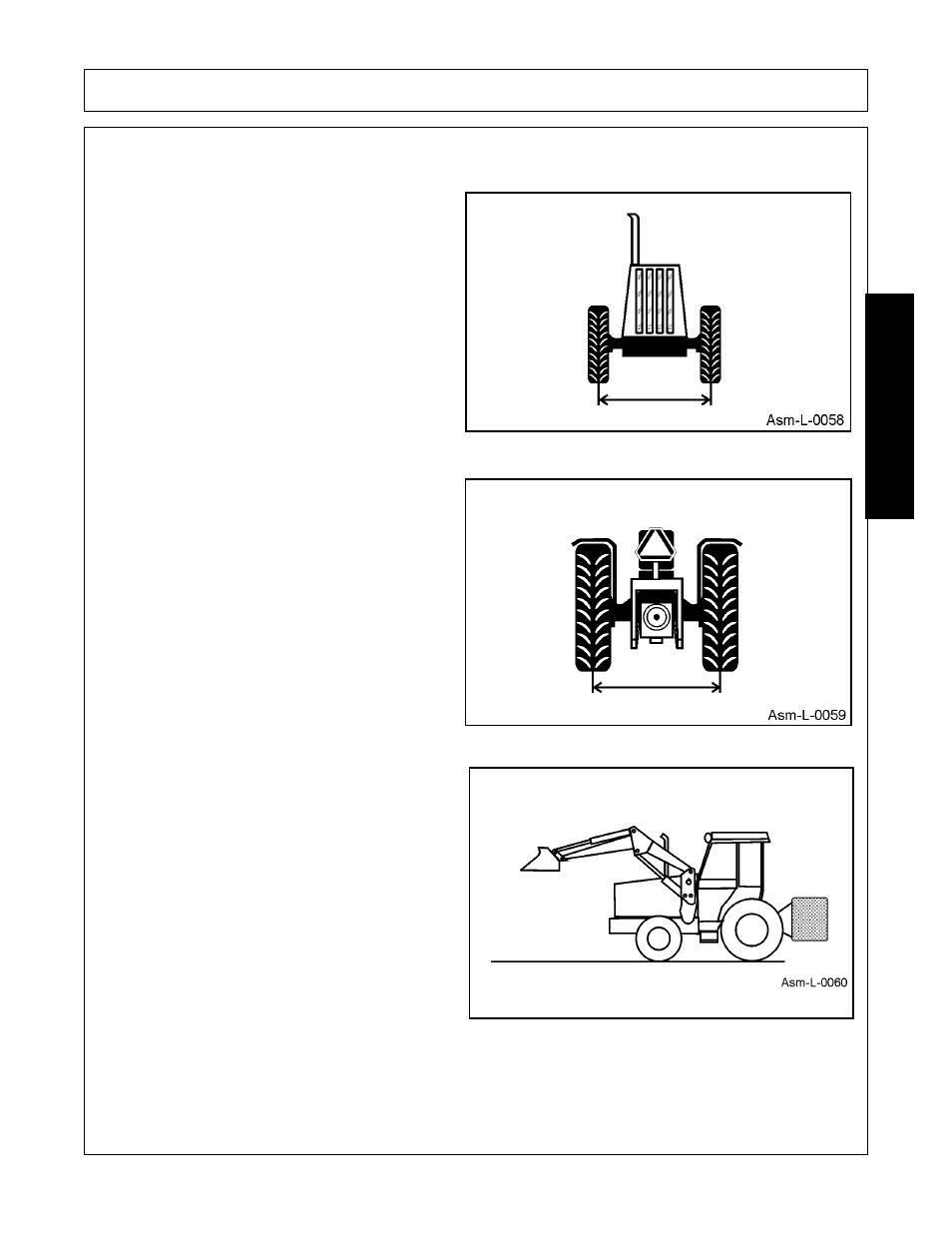 Proper rear ballasting and wheel spacing, Proper rear ballasting and wheel spacing -3, Assembly | Assembl y | Bush Hog 1947 User Manual | Page 35 / 102