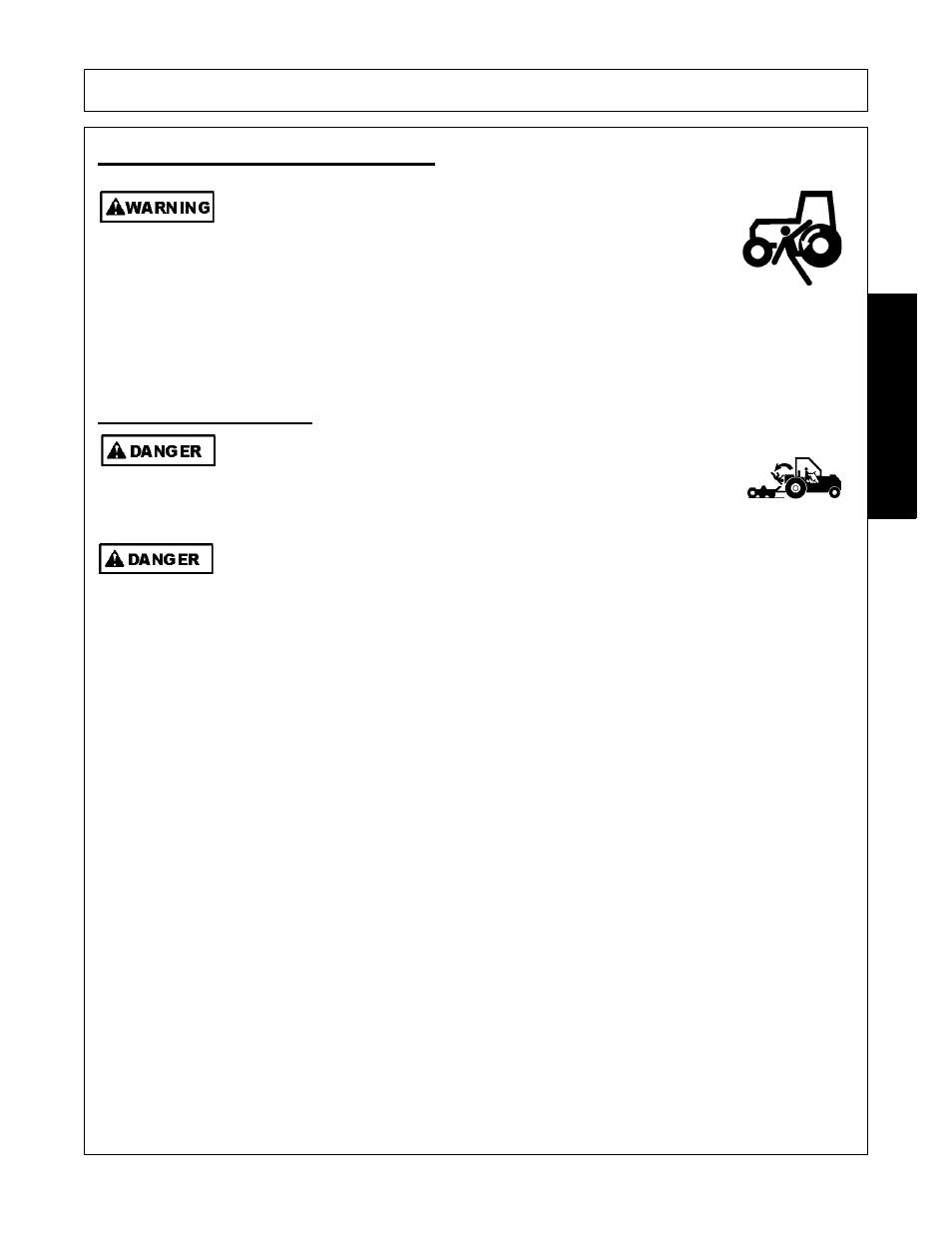 Getting on and off the tractor, 1 boarding the tractor, Operation | Opera t ion | Bush Hog 1947 User Manual | Page 49 / 102