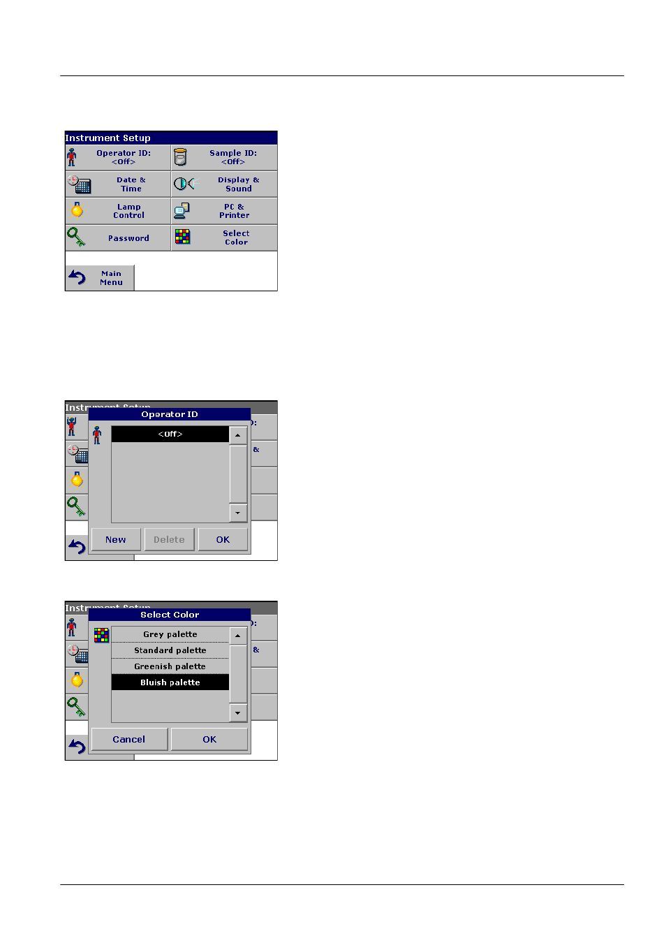 2 instrument setup mode, 1 operator id | ALTANA LCS III User Manual | Page 18 / 370