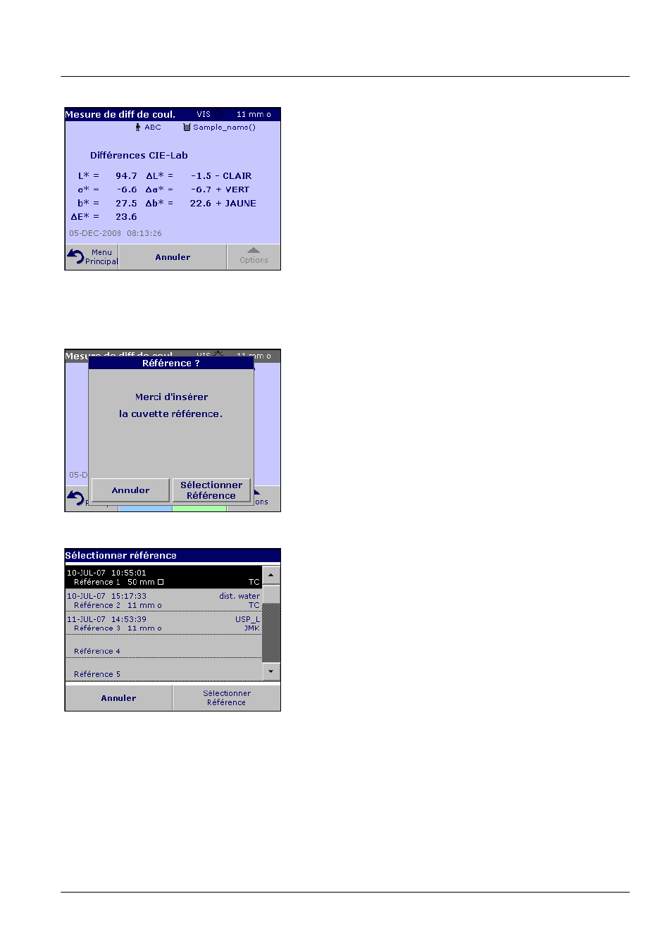 Enregistrées | ALTANA LCS III User Manual | Page 238 / 370